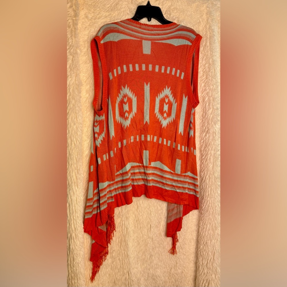 Umgee “Bridgett” Aztec Fringe Cardigan – Size 1XL - Picture 1 of 2